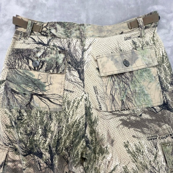 Cabelas Open Country Camouflage Cargo Pants Mesh Lined Outdoor Hunting M EUC - Picture 3 of 9